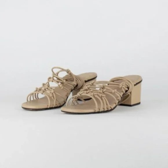 Chloe Jamie Leather Lace-Up Sandals - Picture 3 of 11